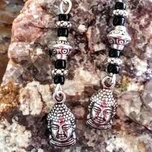 Buddha Face Boho Style Dangle Earrings